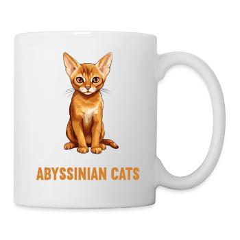 Chat d’Abyssinie Abessinierkatze - Mug blanc - blanc - Droite