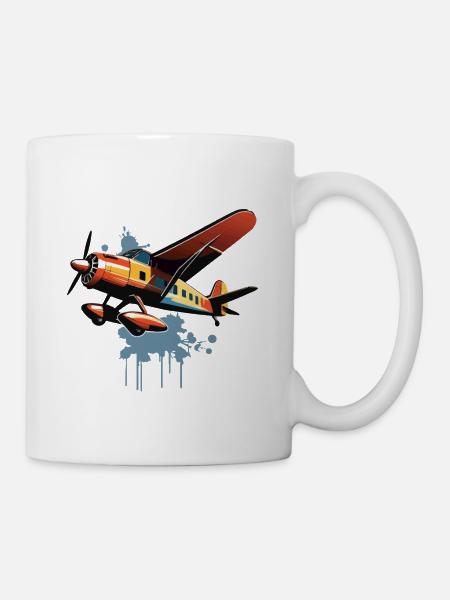 Modellflugzeug Pilot Flugzeug Hobby Design - Tasse - Weiß