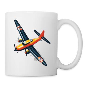 Modellflugzeug Pilot Flugzeug Hobby Flieger Design - Tasse - Weiß - Rechts