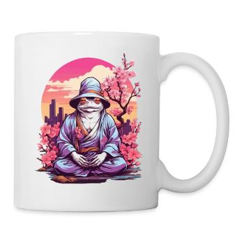 Asia Frog Streetwear Aesthetic Design - Mug - white - Right