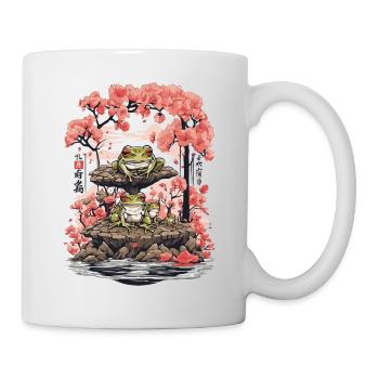 Frog Streetwear Aesthetic Vintage Design - Mug - white - Right