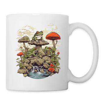 La grenouille Streetwear esthétique Vintage Design - Mug blanc - blanc - Droite