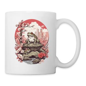 Frog Streetwear Aesthetic Design - Mug - white - Right