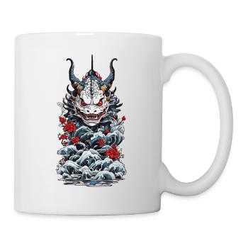 Seeungeheuer Japanischer Dämon Yokai Style - Tasse - Weiß - Rechts
