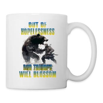 Ukraine T Unterstützung Ukraine Soldaten Stand - Tasse - Weiß - Rechts