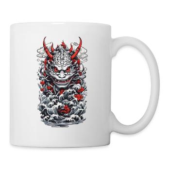 Seeungeheuer Aesthetic Yokai Japanischer Oni - Tasse - Weiß - Rechts