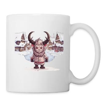 Kawaii Krampus Masque de perruque T-shirt Krampus - Mug blanc - blanc - Droite