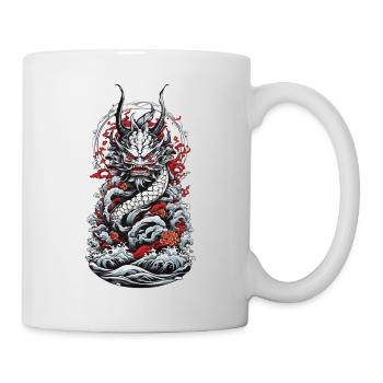 Seeungeheuer Aesthetic Yokai Japanischer Oni - Tasse - Weiß - Rechts