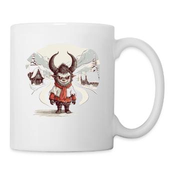 Krampus Böser Weihnachtsmann Kramperl Krampus - Tasse - Weiß - Rechts
