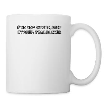 Hiking - Find adventure, step by step, - Mug - white - Right