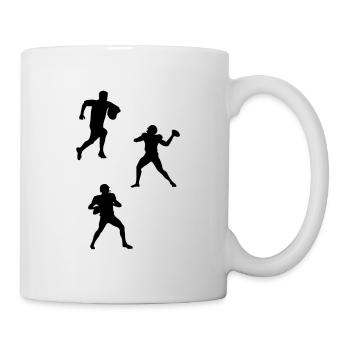 Rugby Player Silhouette Rugby Silhouette Rugby - Mug - white - Right