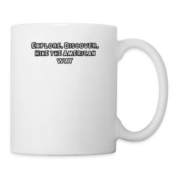 Randonnée - Explorer. Découvrir. Randonnée à l’américaine - Mug blanc - blanc - Droite