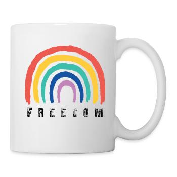 Freedom Rainbow - Tasse - Weiß - Rechts