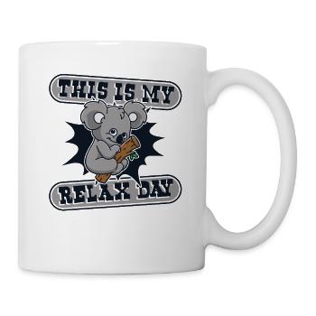 This Is My Relax Day Koalabear Eucalyptus Lover - Mug - white - Right