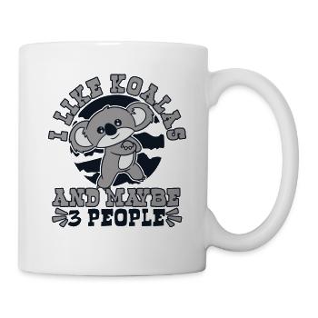 I Like Koalas And Maybe 3 People Koalabear - Mug - white - Right