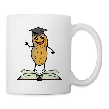 Peanut Scholar Student Learning Study High School - Mug - white - Right