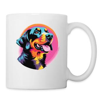 Aquarelle colorée Entlebucher Mountain Dog - Mug blanc - blanc - Droite