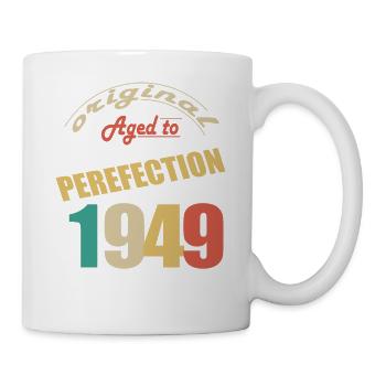 J’ai 75 ans | Je suis né en 1949 - birth - Mug blanc - blanc - Droite