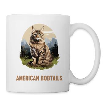 Cat Cats American Bobtail - Mug - white - Right