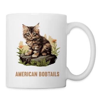 Cat Cats American Bobtail - Mug - white - Right