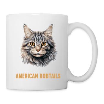 Cat Cats American Bobtail - Mug - white - Right