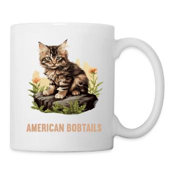 Cat Cats American Bobtail - Mug - white - Right