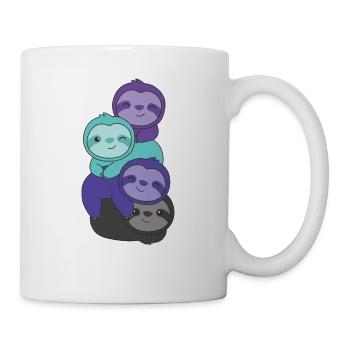 alexigender drapeau fierté LGBTQ mignon paresseux - Mug blanc - blanc - Droite