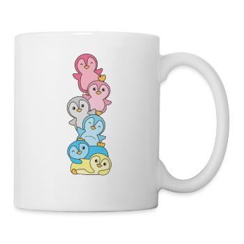 Genderflux Flag Pride LGBTQ süße Pinguin - Tasse - Weiß - Rechts