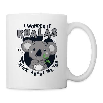 Pense à moi aussi Koalabear Amoureux de l’eucalyptus - Mug blanc - blanc - Droite