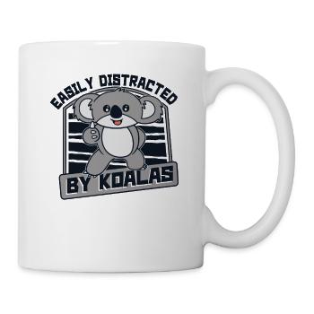 Easily Distracted By Koalas Koalabear Eucalyptus - Mug - white - Right