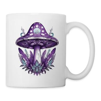 Feather Mandala Mushrooms Spiritual Dream Catcher - Mug - white - Right
