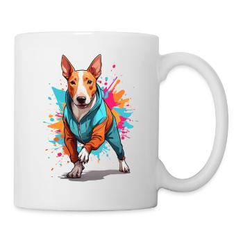 Bull Terrier Streetwear Jogging Aesthetic Style - Mug - white - Right