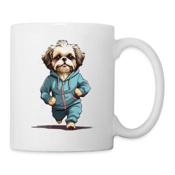 Shih Tzu Dog Streetwear Jogging Aesthetic Look - Mug - white - Right