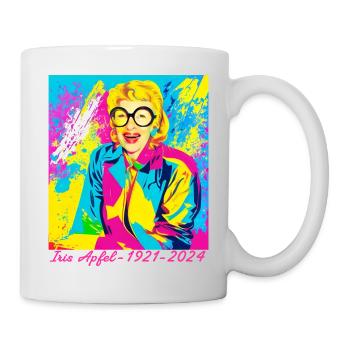 Illustration, coloré, graffiti, pomme d’iris - Mug blanc - blanc - Droite