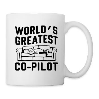 FÊTE DES PÈRES. LE PLUS GRAND COPILOTE DU MONDE - Mug blanc - blanc - Droite