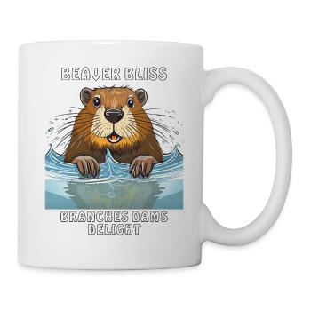 BEAVER BLISS BRANCHES DAMS DELIGHT - Tasse - Weiß - Rechts