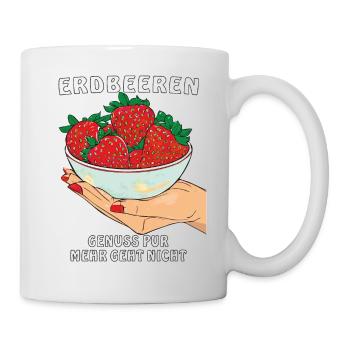 PURE STRAWBERRY ENJOYMENT IS NOT POSSIBLE - Mug - white - Right
