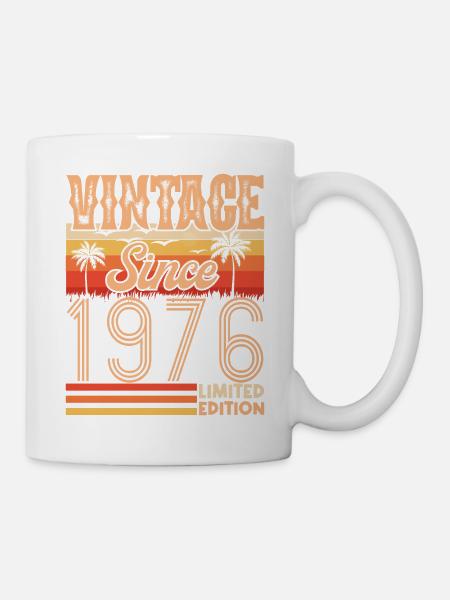 1976. Jahrgang Jahrgang 1976 Geburtstag - Tasse - Weiß