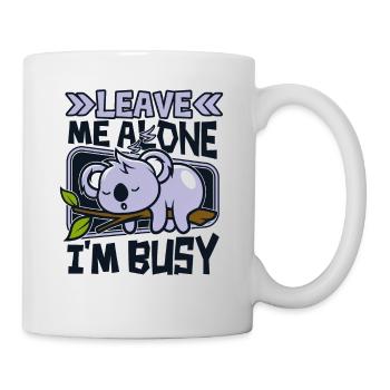 Leave Me Alone I'm Busy Koalabear Eucalyptus - Mug - white - Right