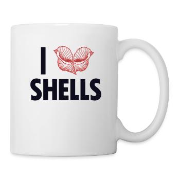 I love Shells Shell Shelling Bag Hunter Seashell - Mug - white - Right