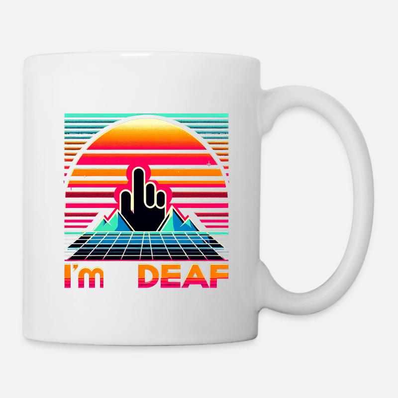 I'm Deaf 49 - Tasse - Weiß