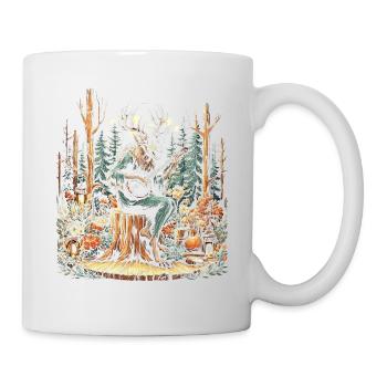 Cottagecore Aesthetic Wendigo - Tasse - Weiß - Rechts