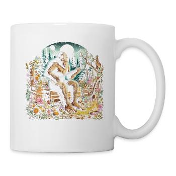Bigfoot mit Gitarre - Tasse - Weiß - Rechts
