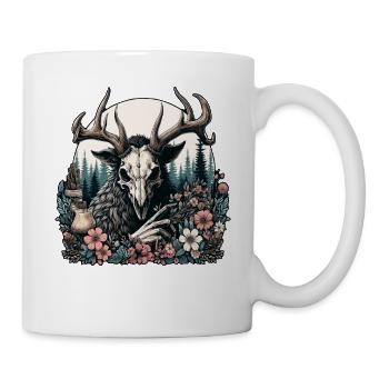 Floral Cryptid Wendigo - Tasse - Weiß - Rechts