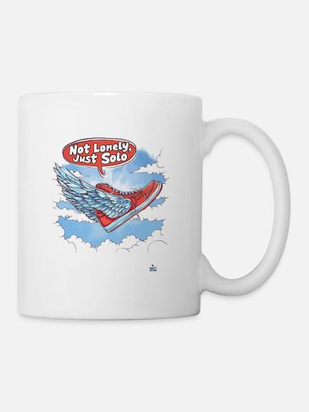 Nicht einsam, nur solo - Tasse - Weiß