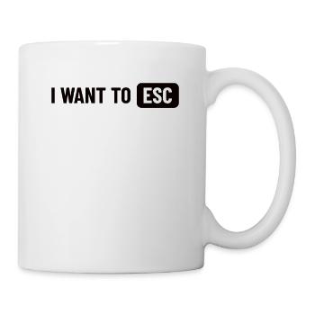 Je veux ESC - Cadeau Informaticien, Développeur - Mug blanc - blanc - Droite
