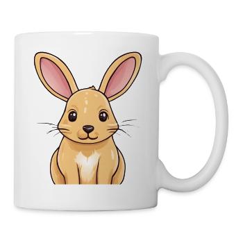 Lapin mignon - Mug blanc - blanc - Droite