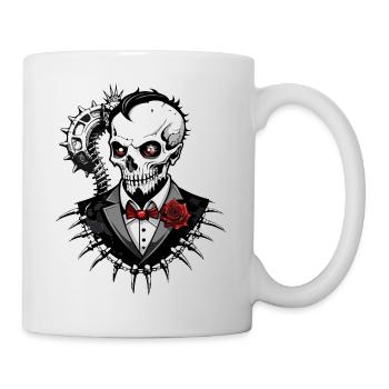 Groom Skull // Totenkopf Bräutigam FS0139 - Tasse - Weiß - Rechts