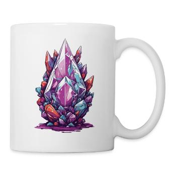 Ästhetische Mineralien Geoden Gestein Streetwear - Tasse - Weiß - Rechts