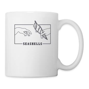 Michelangelo Creation of Adam Seashells Seashell - Mug - white - Right